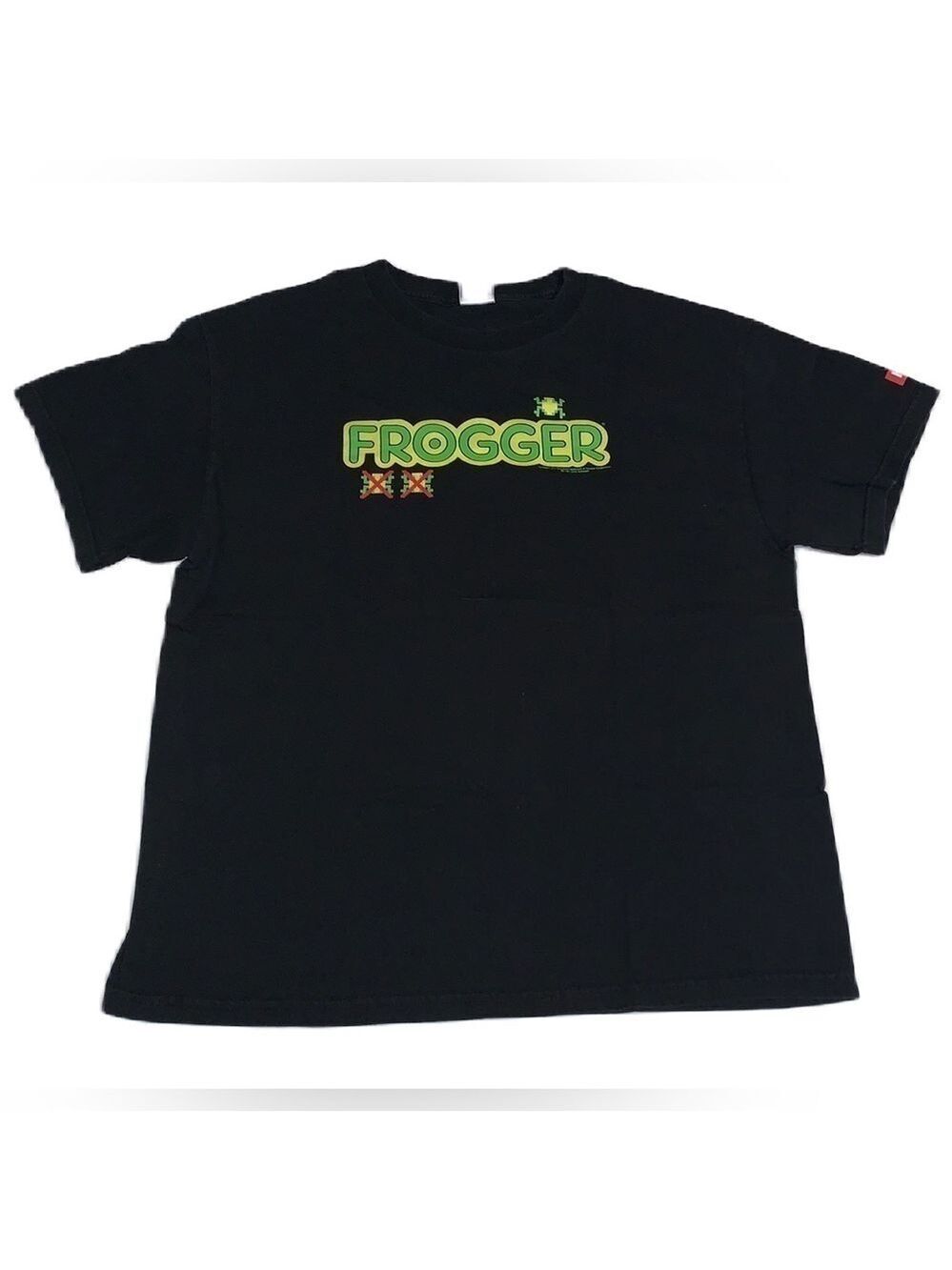 Frogger Videogame L T-shirt 80s Arcade Retro 8-bit Konami